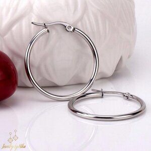 NEW Silver Circle Of Life Dainty Minimalist Boho Luxury Earrings